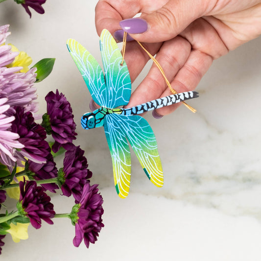Greeting Card  - Dragonfly Ornament + Notecard