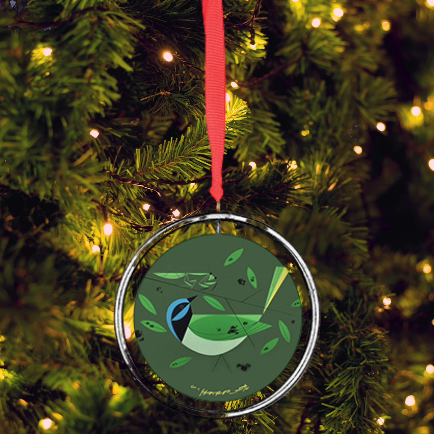 Ornament - Charley Harper “Green Jay” Keepsake – 3” diameter