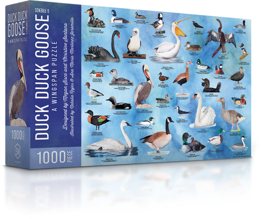 Puzzles - Duck Duck Goose & Friends: A Wingspan Puzzle (1000 pieces)