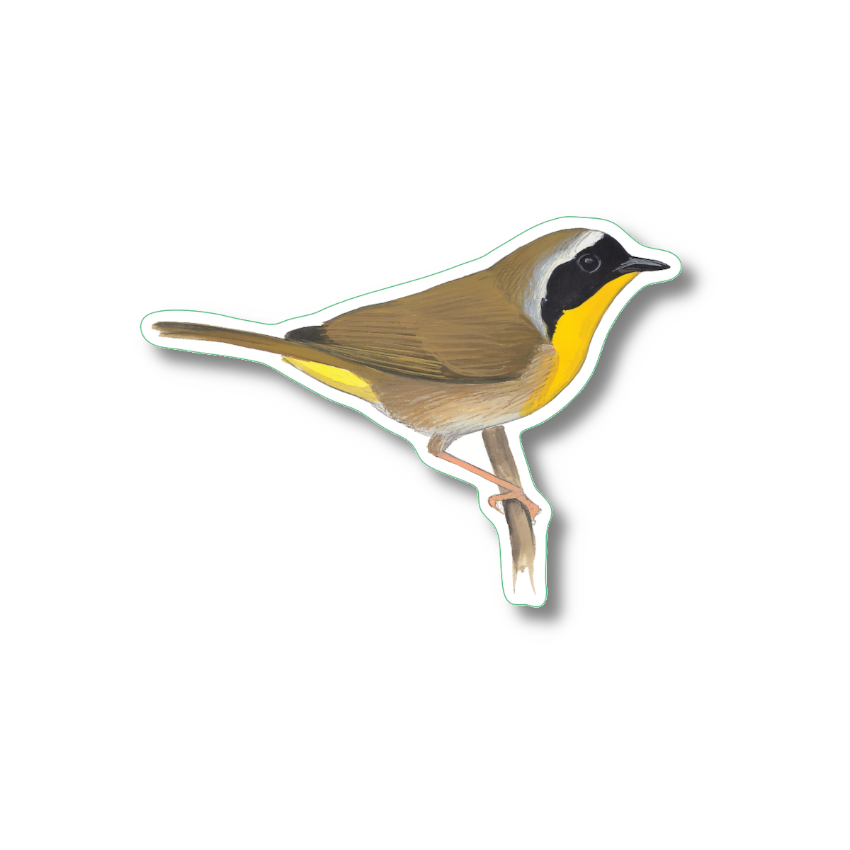 Sticker - Common Yellowthroat Nature Sticker, 2.5" x 3.5"