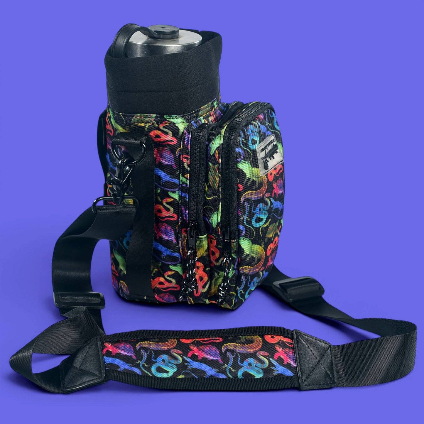 Water Bottle Carrier - Reptile Rave