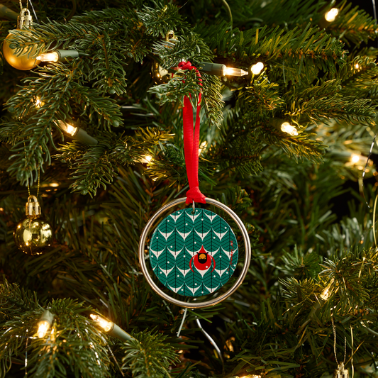 Ornament - Charley Harper “Coniferous Cardinal” Ornament – 3”D