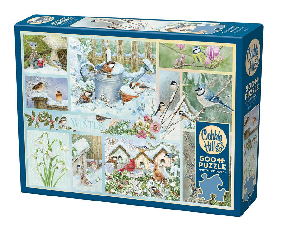 Puzzle - Garden Birds in Winter (500-Piece)