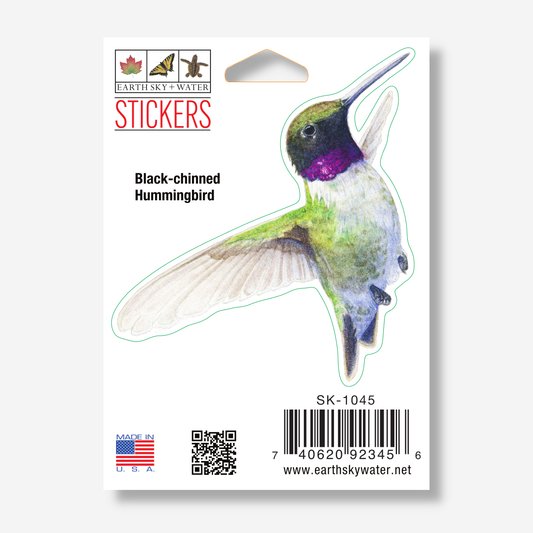 Sticker - Black-Chinned Hummingbird Nature Sticker, 2.5" x 3.5"