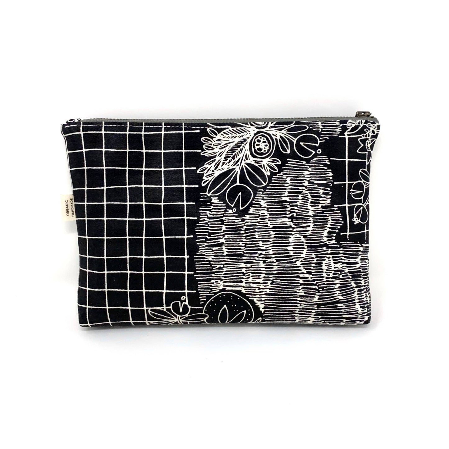 Pouch - Organic Slim Zip - Black Overgrowth