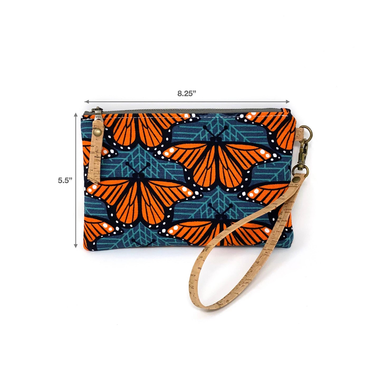 Wristlet - Organic - Charley Harper Monarch Butterfly