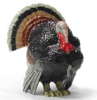 Northern Rose Porcelain Figurine - Wild Turkey