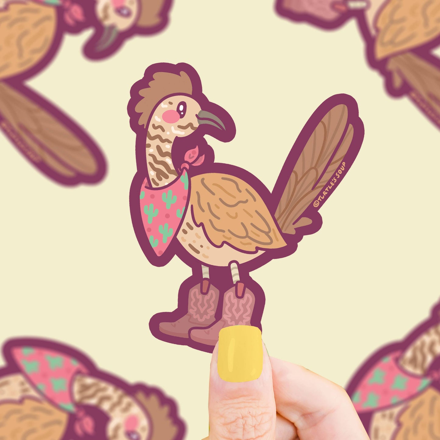 Sticker - Wild West Roadrunner Vinyl Sticker
