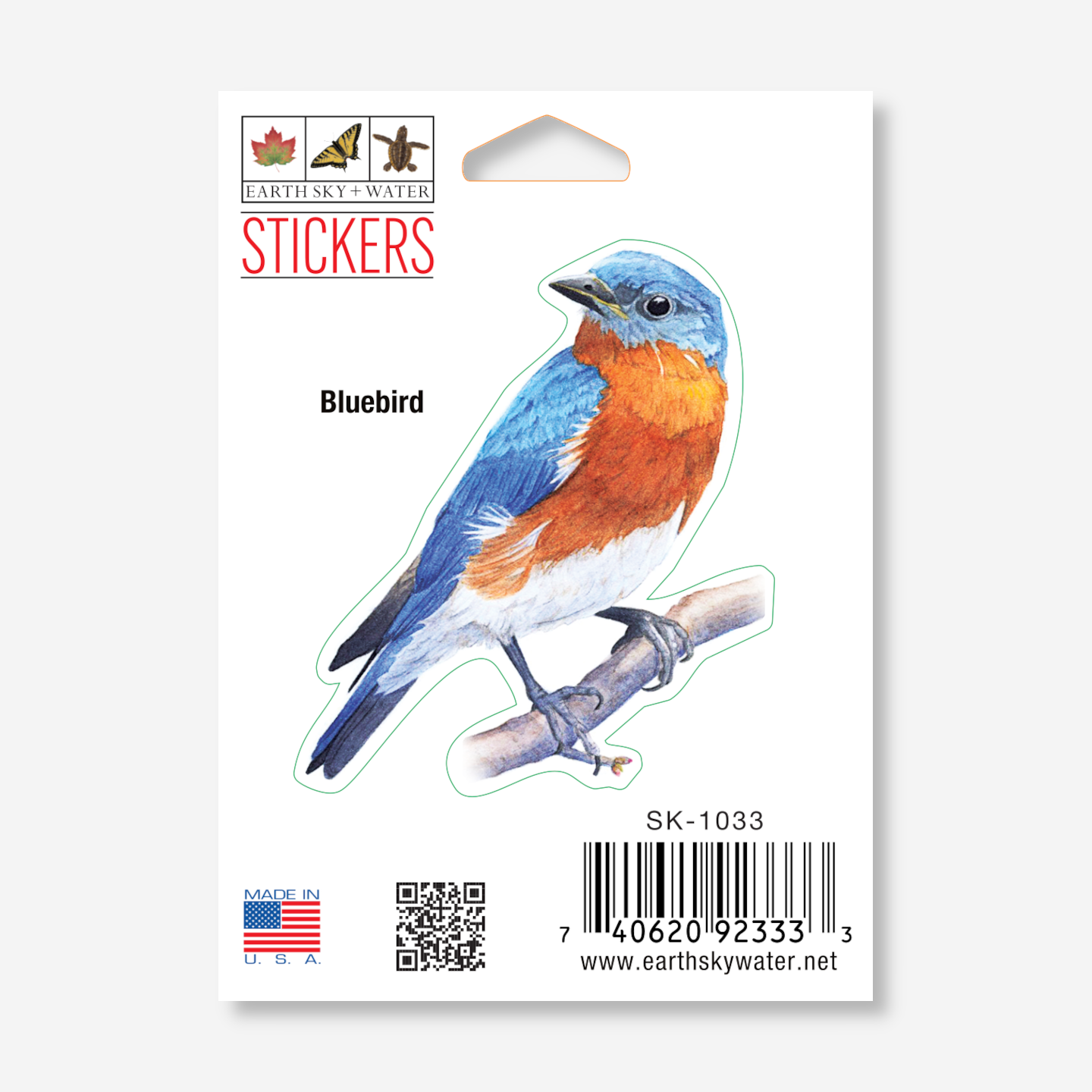 Sticker - Bluebird Nature Sticker, 2.5" x 3.5"