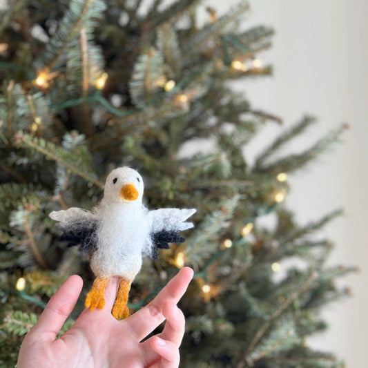 Finger Puppet - Felted Eagle