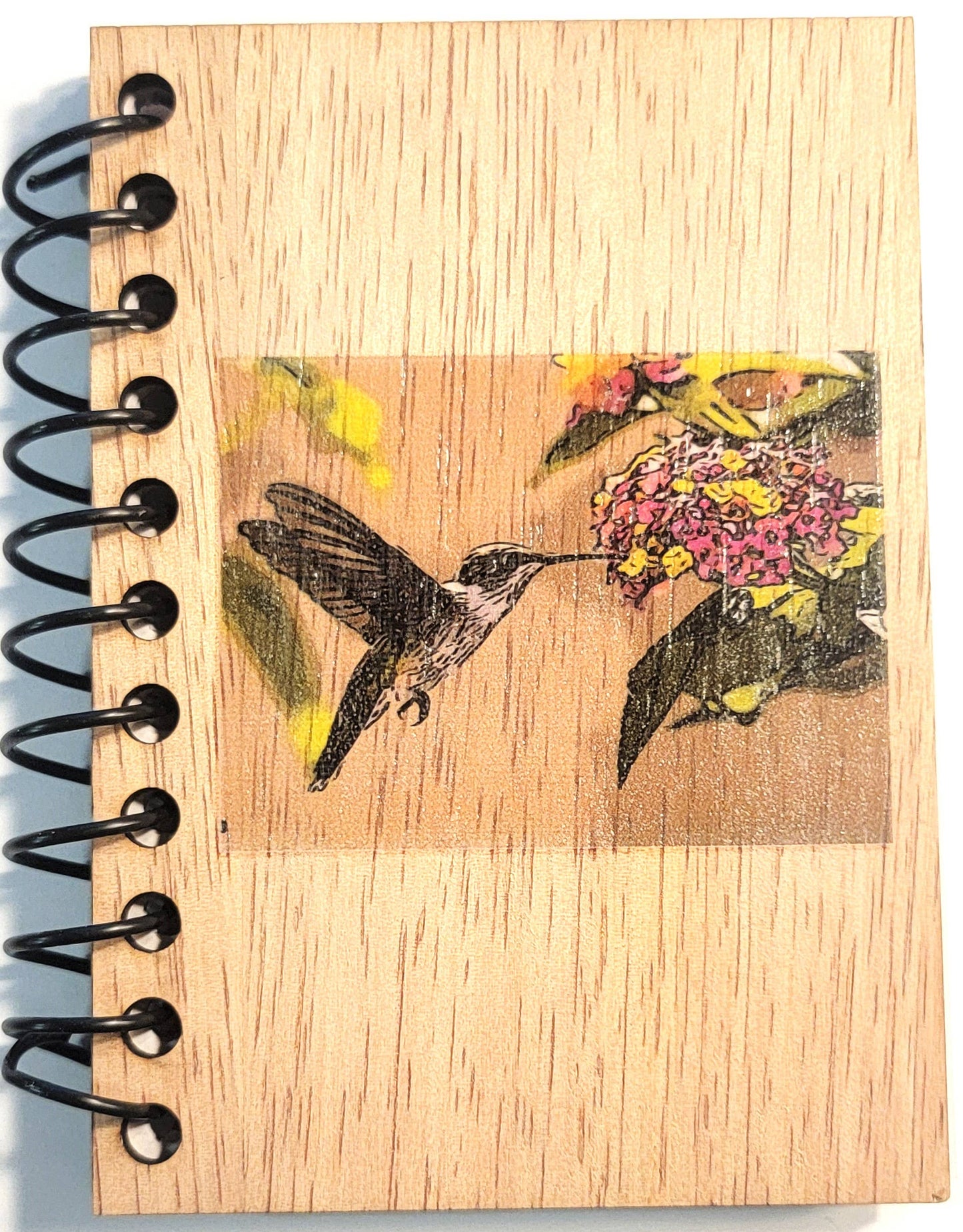 Tikal Wood Notebook - Hummingbird