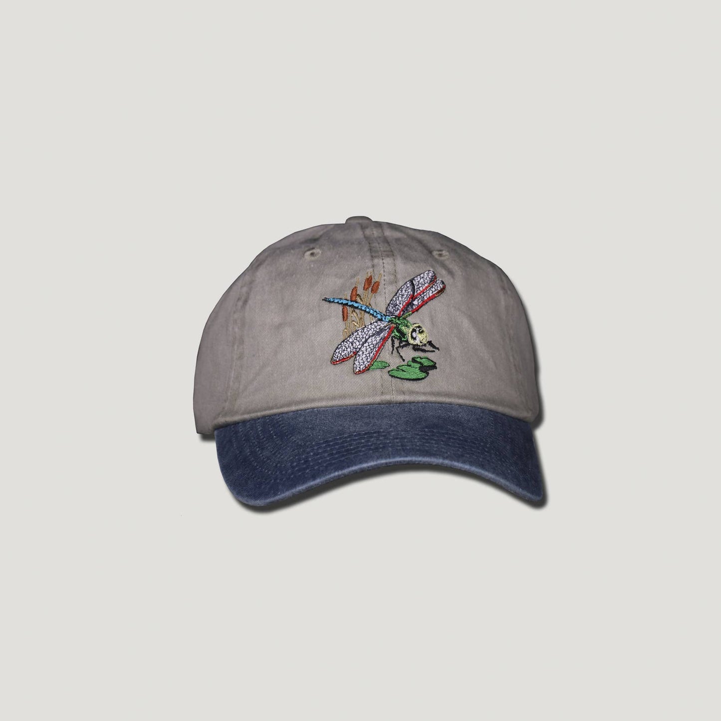 Hat - Embroidered Dragonfly Pond