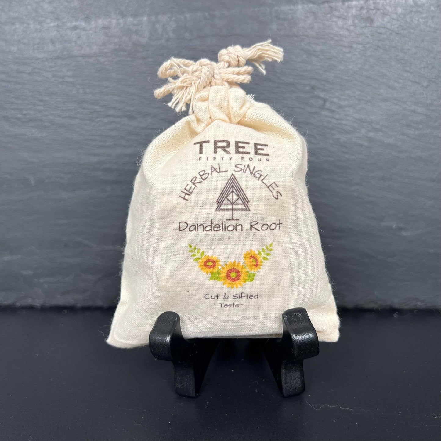 Loose Tea in Drawstring Sachet - Tree Fifty Four - Dandelion Root (4oz)