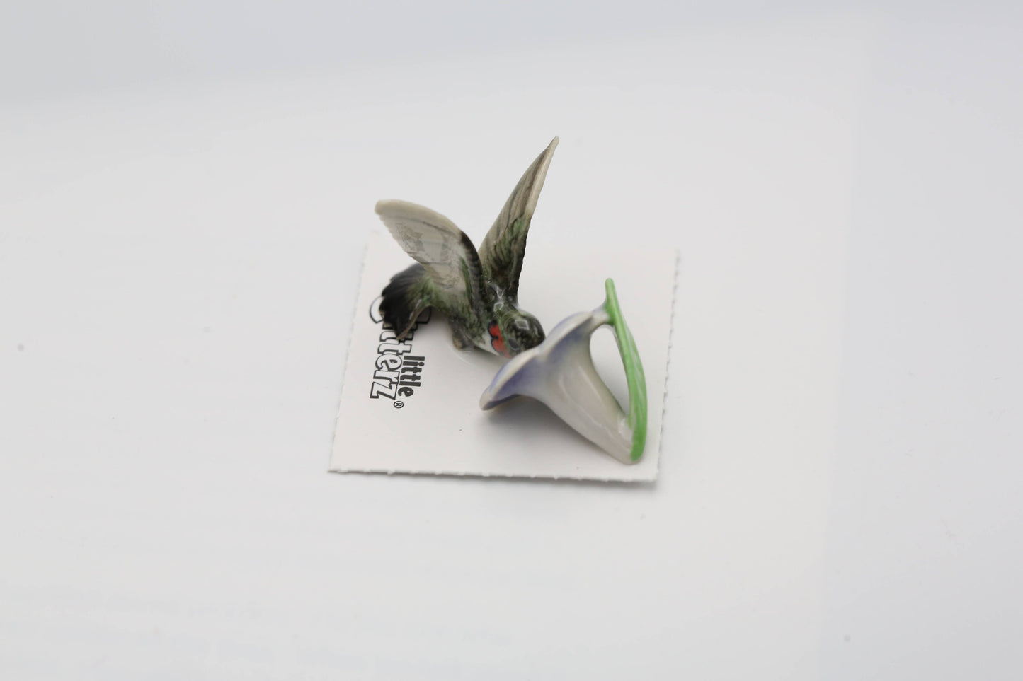 Little Critterz Porcelain Miniature - "Ruby" Hummingbird