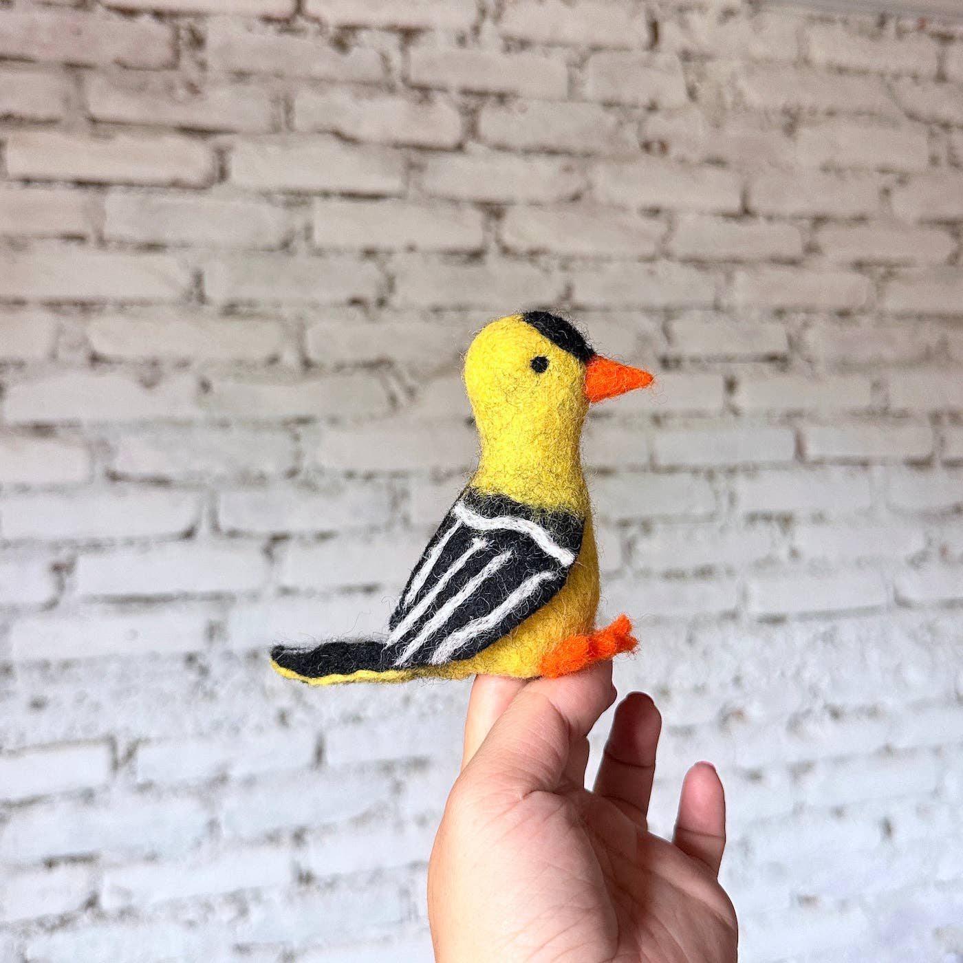 Ornament - Felted Goldfinch