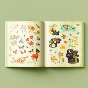 Book - What's Inside a Garden? Stickerology: 500+ Stickers of Blooms, Butterflies, Birds, and More; Stickers for Gardeners, Nature-Lovers, and More; Stickers for Journals, Water Bottles, and Laptops by Rachel Ignotofsky (Paperback) (Copy)