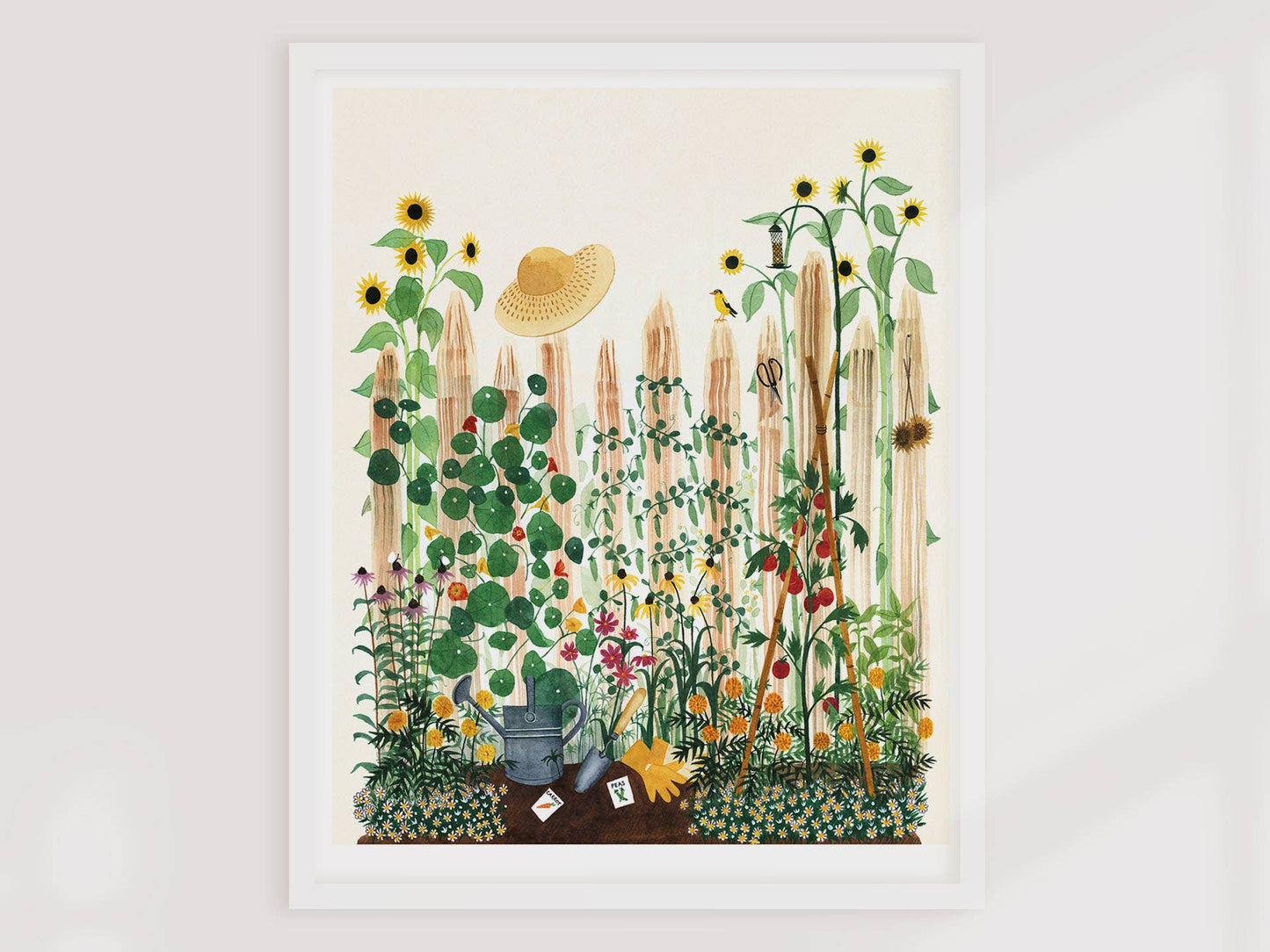 Unframed Art Print - "Mother's Garden" by Leana Fischer