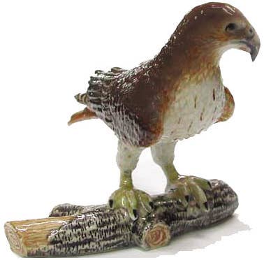 Northern Rose Porcelain Figurine - Red Tailed Hawk