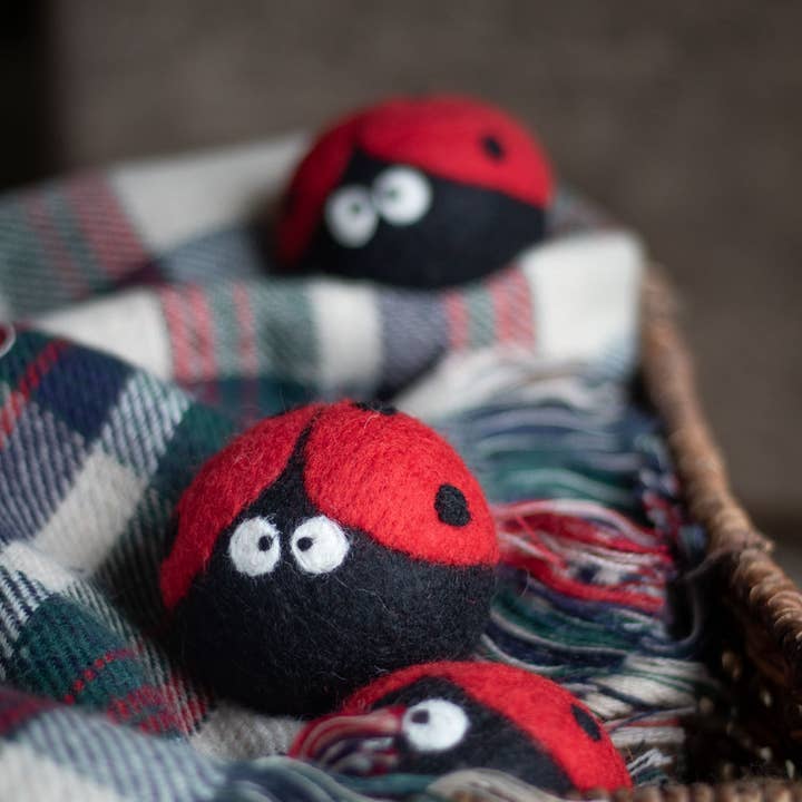 Eco-Laundry - Wool Dryer Ball - Ladybug