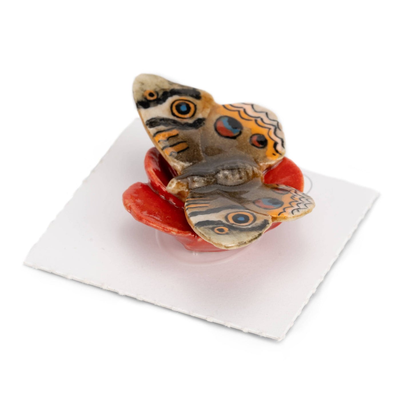 Little Critterz Porcelain Miniature - "Junonia" Buckeye Butterfly