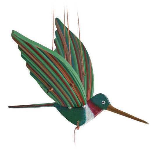 Flying Bird Mobile - Ruby Throated Hummingbird