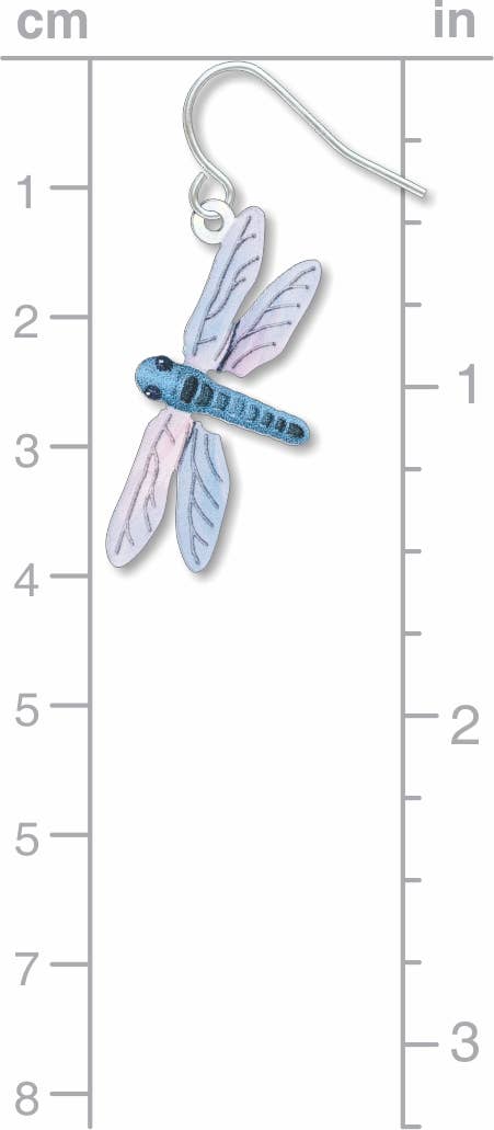 Boxed Jewelry - Dragonfly Earrings (Blue)