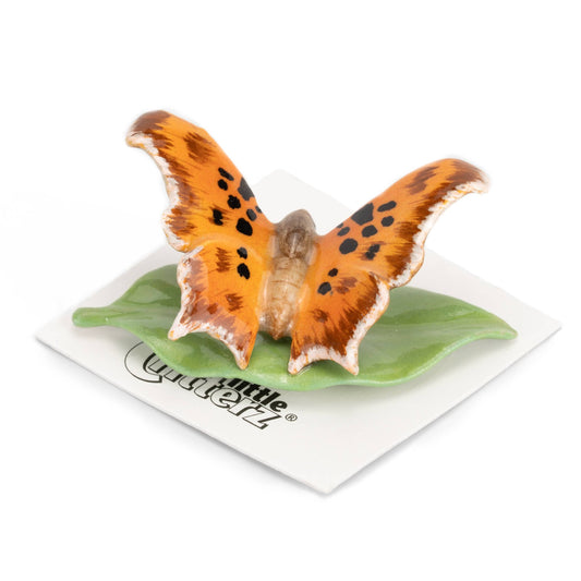 Little Critterz Porcelain Miniature - "Fabricius" Question Mark Butterfly