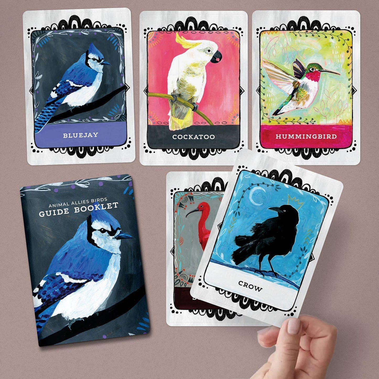 Animal Allies Birds Oracle Deck: An Uplifting 50-Card Oracle Deck with Guidebook by Jessica Swift