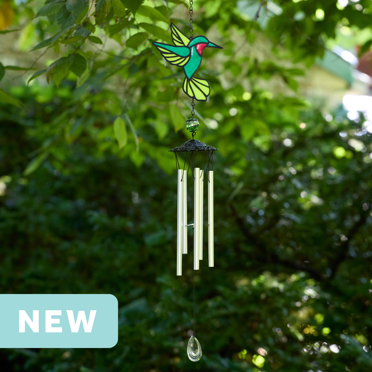 Wind Chime - Hummingbird Suncatcher Chime 30"