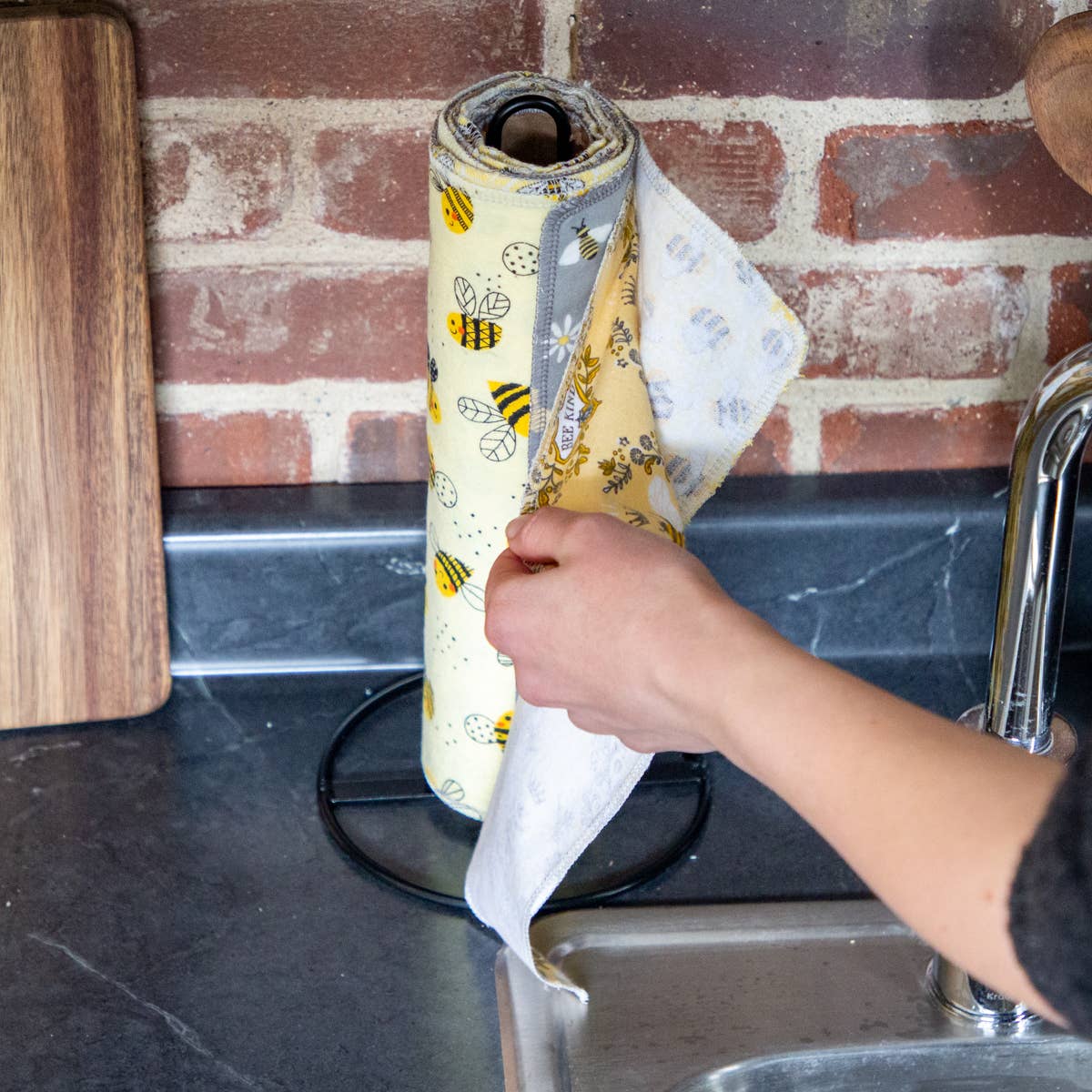 Washable Paper(less) Towels - Bees - Pack of 10