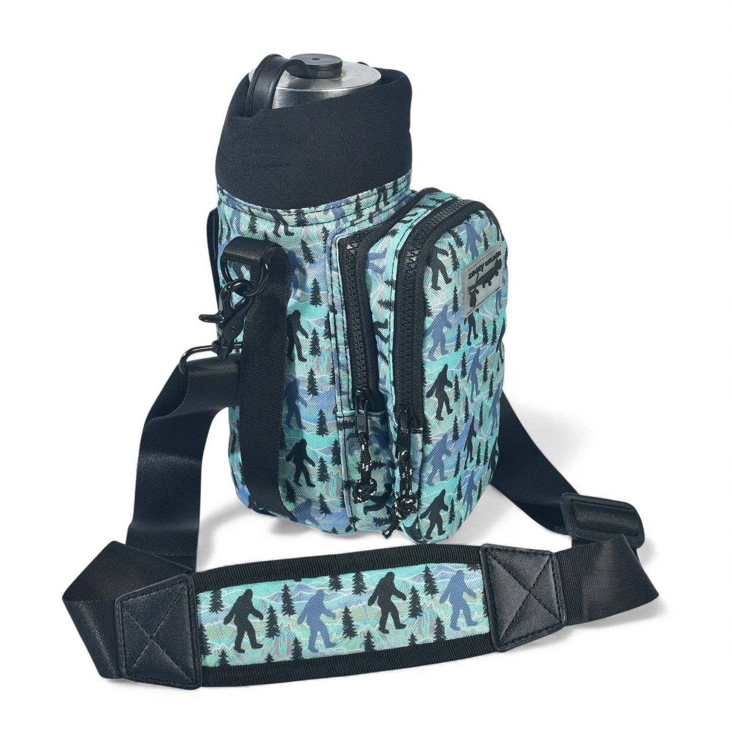 Water Bottle Carrier - Sasquatch Forest