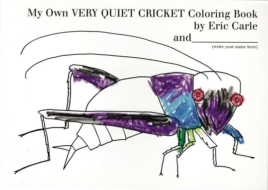Book - My Own Very Quiet Cricket Coloring Book by Eric Carle (Paperback)