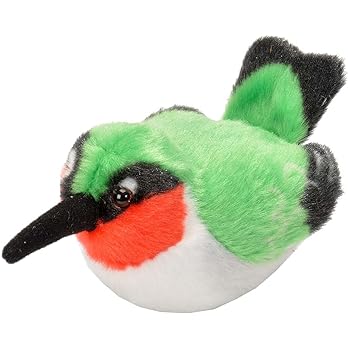 Plush Bird - Ruby-Throated Hummingbird