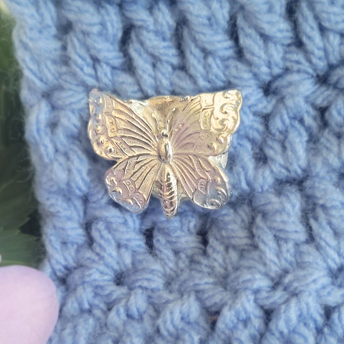 Scarf Magnetic Pin - Pewter - Butterfly