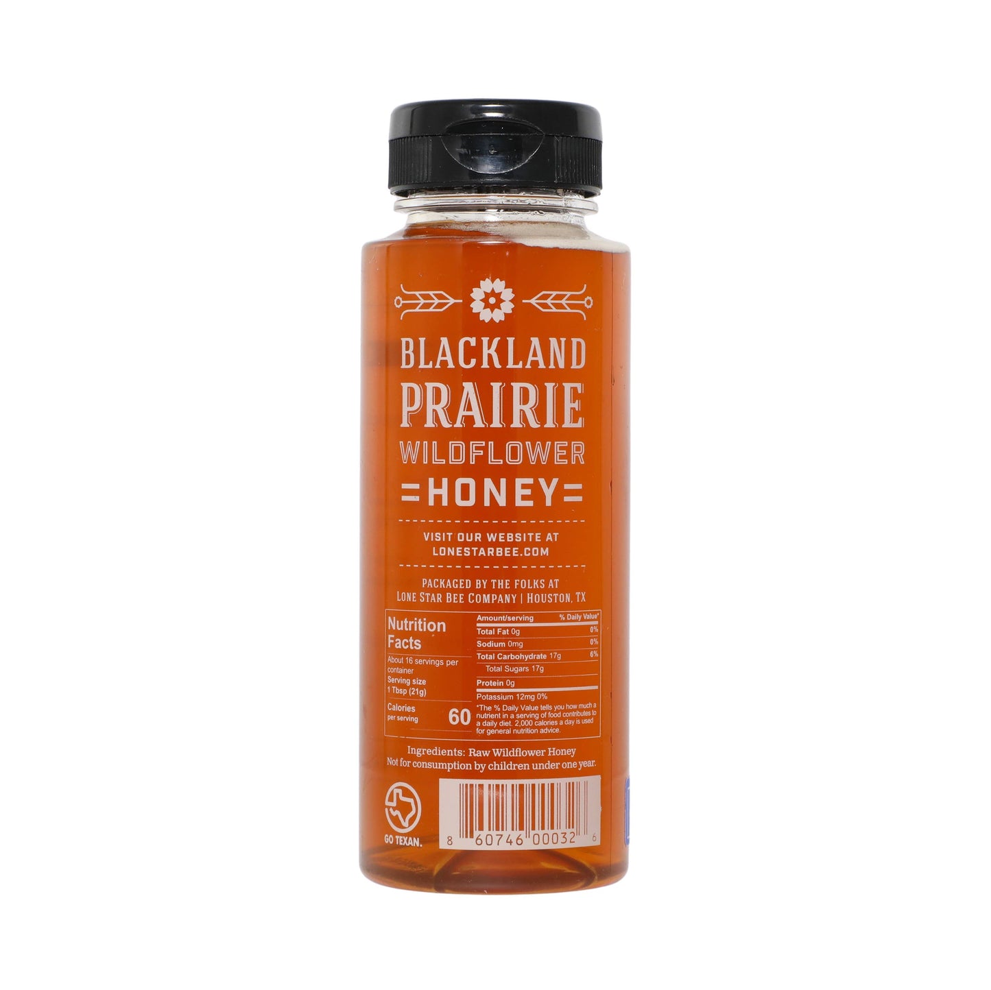 Lone Star Bee Honey - Blackland Prairie Wildflower Honey (12 oz)