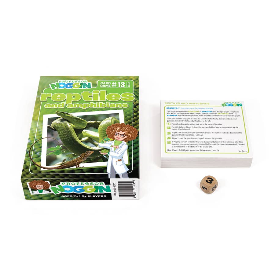 Game - Prof. Noggin Reptiles and Amphibians Card Game