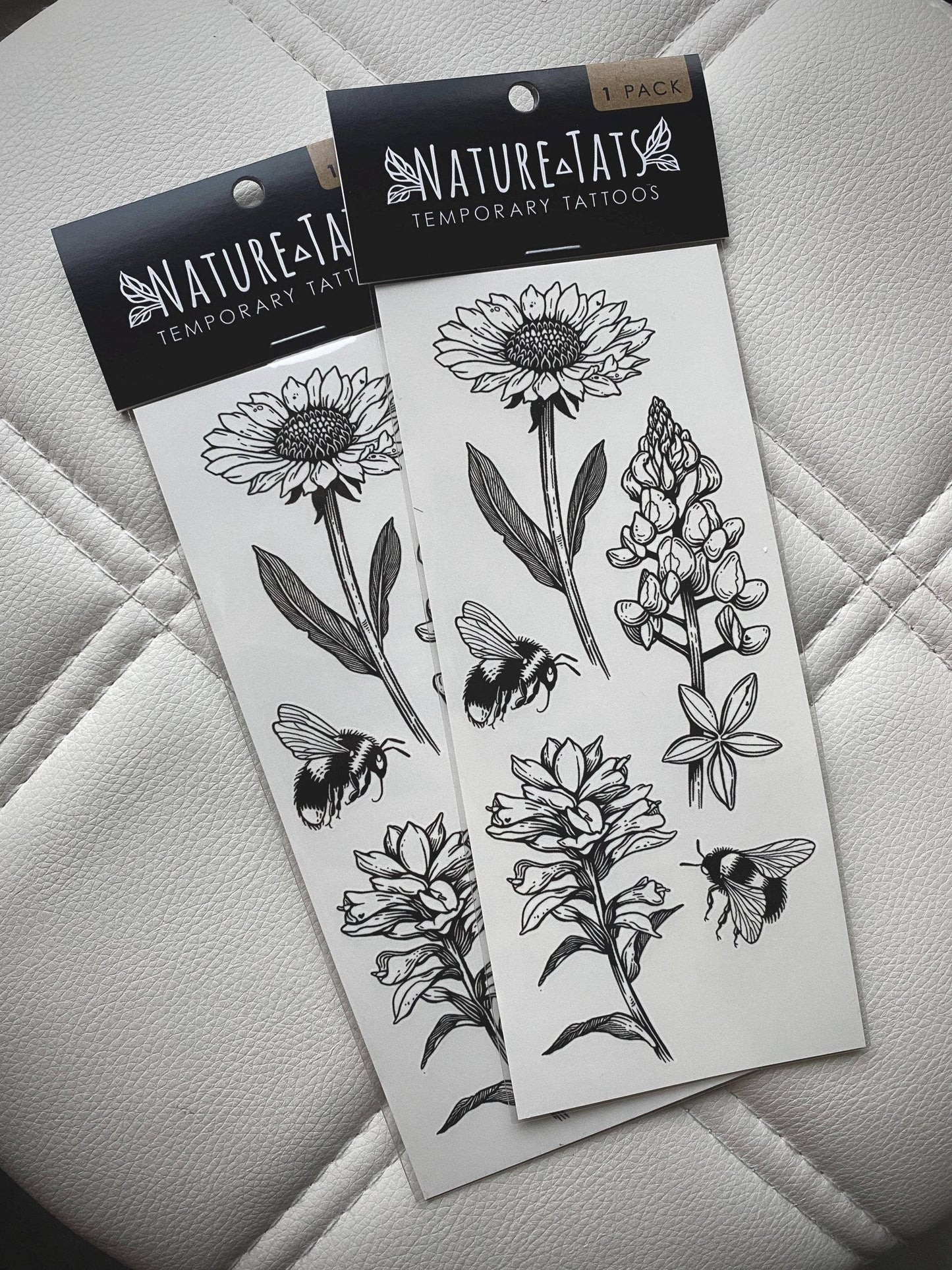 Temporary Tattoo - Texas Wildflowers (1 pack)
