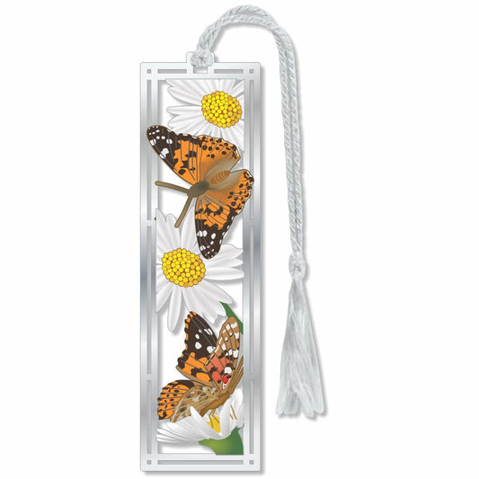 Bookmark - Painted Lady & Asters Metal Bookmark