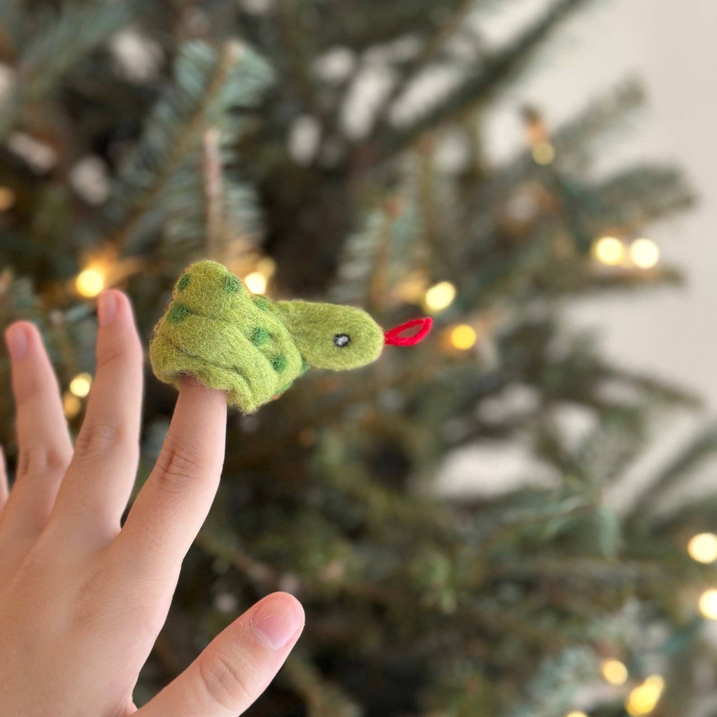 Finger Puppet - Felted Snake