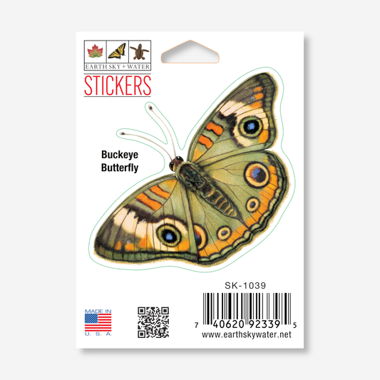 Sticker - Buckeye Butterfly Nature Sticker, 2.5" x 3.5"