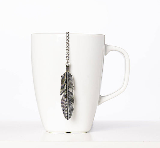 Loose Leaf Tea Infuser Ball - Feather Charm