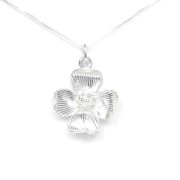 Necklace - Sterling Silver - Dogwood Flower