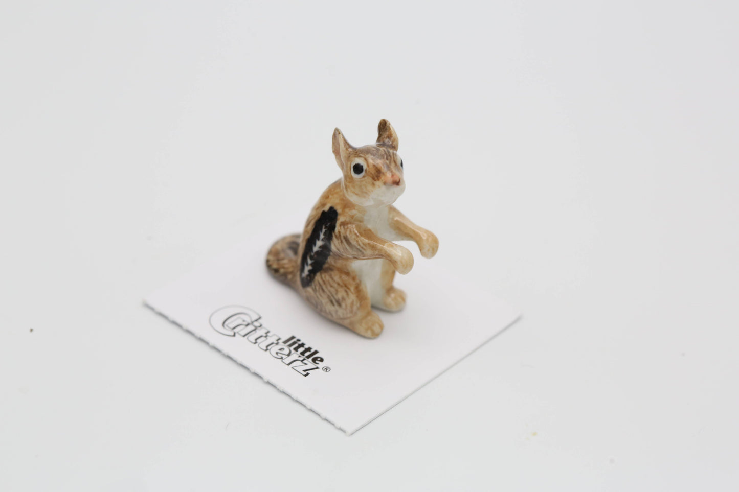 Little Critterz Porcelain Miniature - "Chipper" Chipmunk