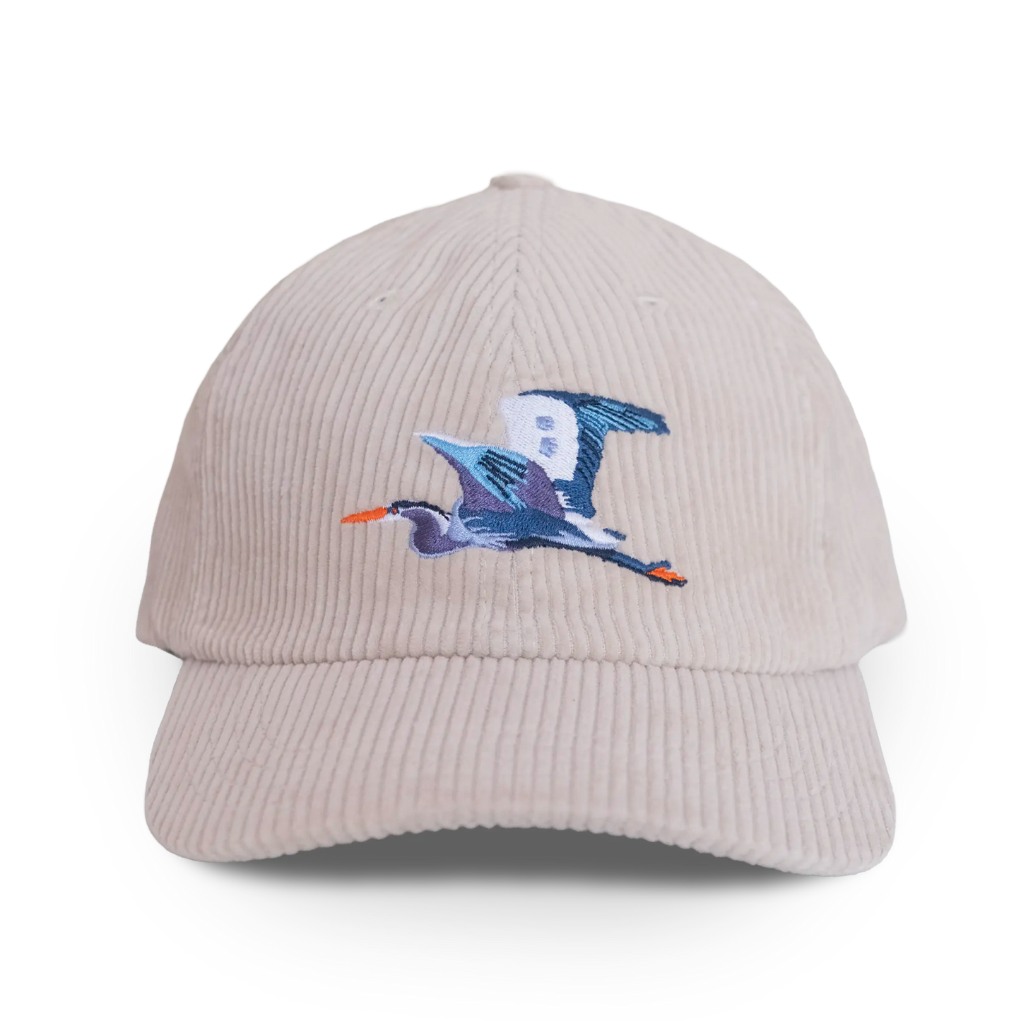 Hat - Great Blue Heron Corduroy in Ivory