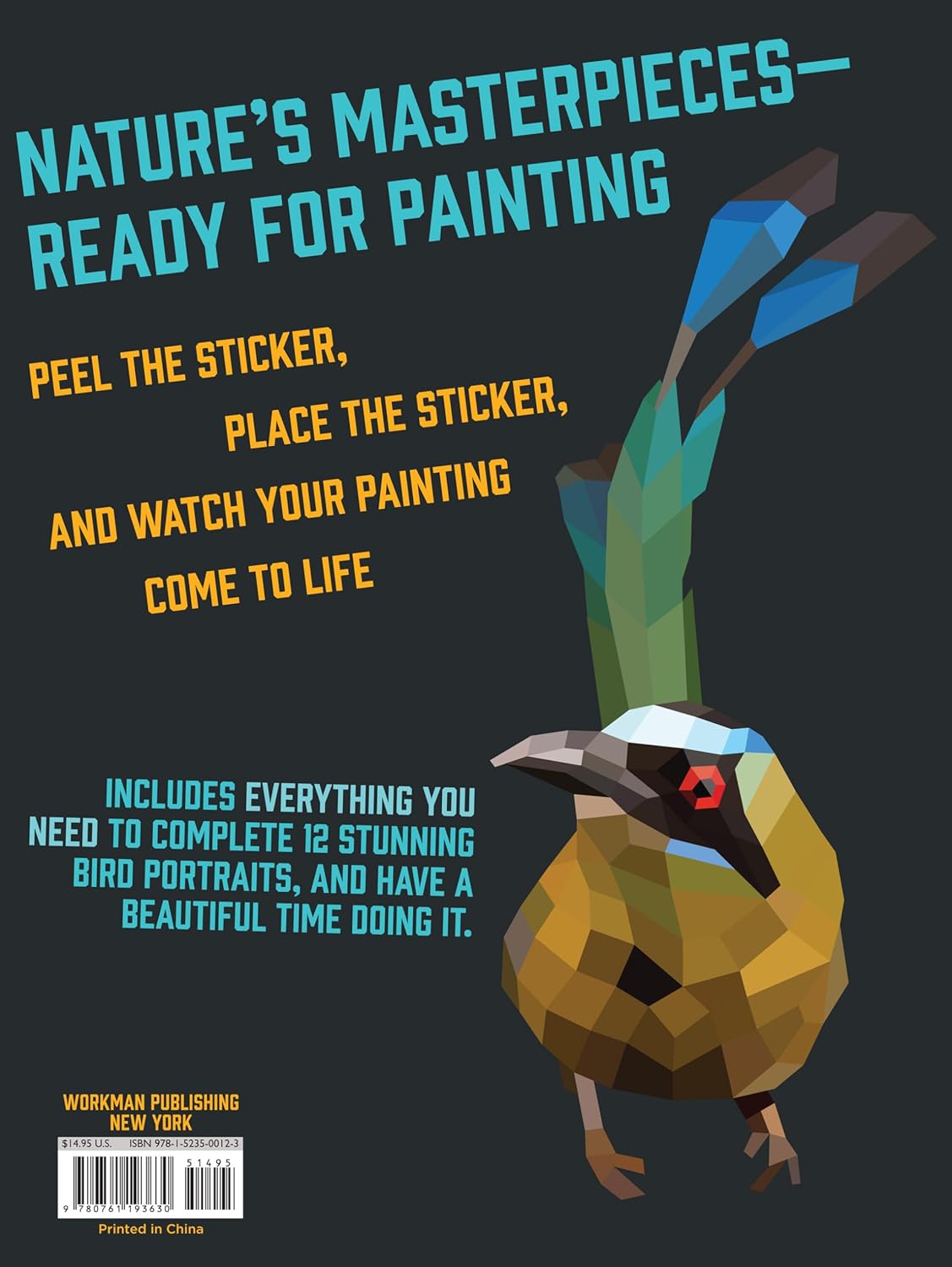 Book - Paint by Sticker: Birds: Create 12 Stunning Images One Sticker at a Time! (Paperback/Sticker Book)