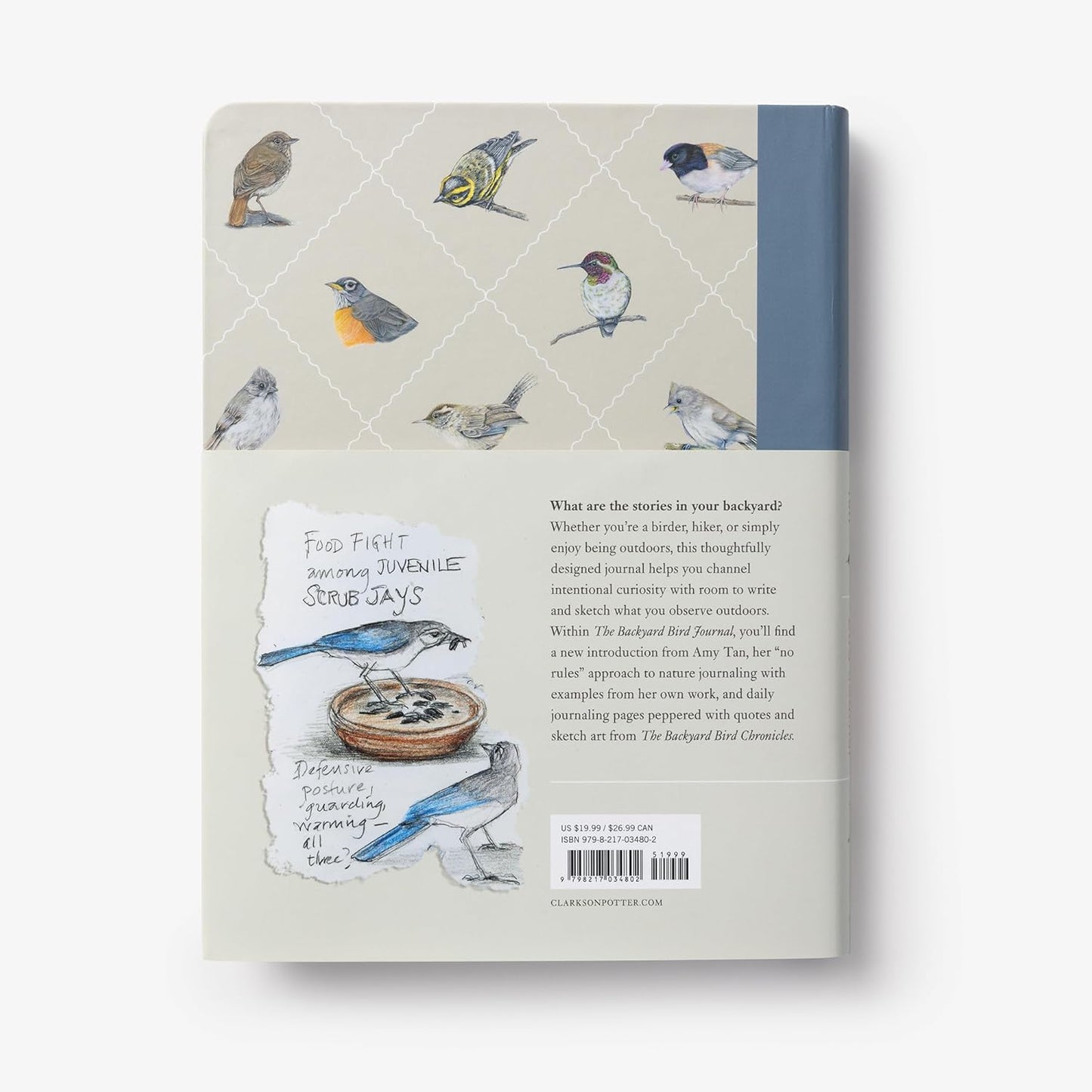 Book - The Backyard Bird Journal: Pages for Writing, Sketching, and Living Deeply in Nature by Amy Tan (Hardback) (Copy)
