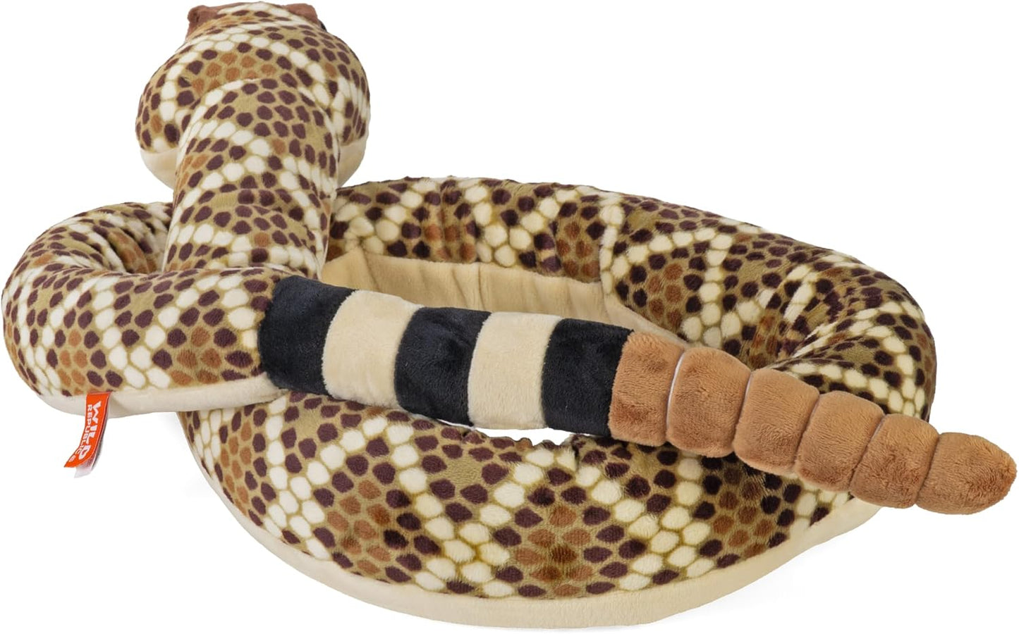 Plush Animal - Western Diamondback Rattlesnake with Rattle 70"