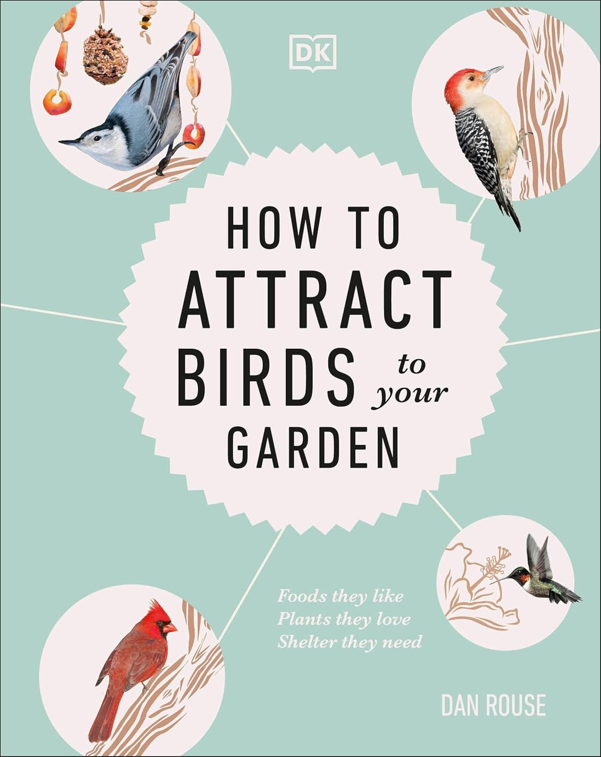 Book - How to Attract Birds to Your Garden: Foods they like, plants they love, shelter they need by Dan Rouse (Hardback)