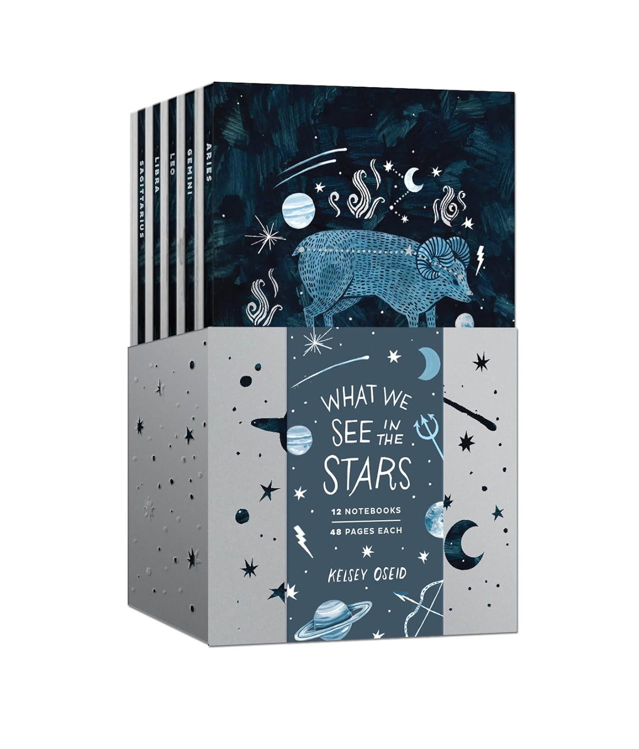 Paper - What We See in the Stars: A 12-Notebook Set by Kelsey Oseid (Box of 12)