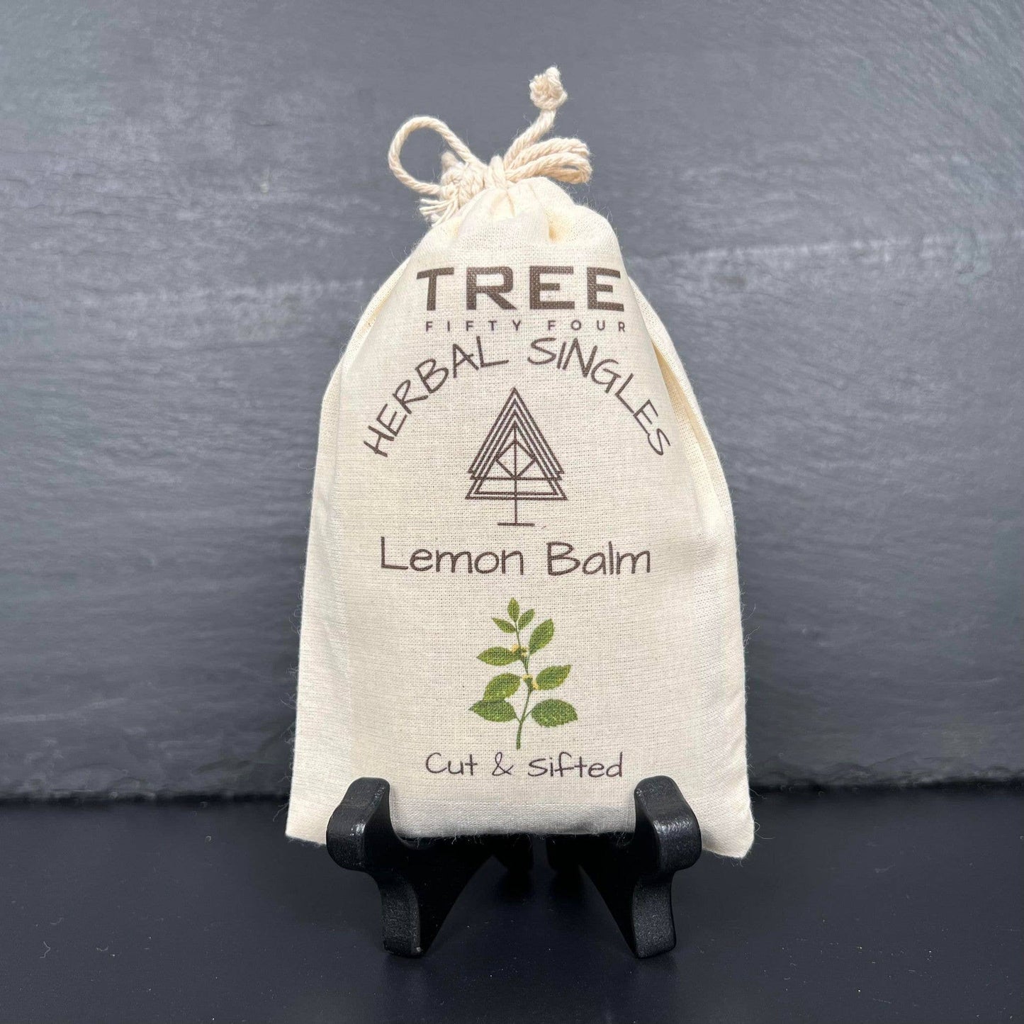 Loose Tea in Drawstring Sachet - Tree Fifty Four - Lemon Balm (3oz)